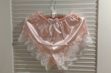 Load image into Gallery viewer, Lamour Toujours Rose ™ White Cami and pink satin shorts